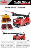 TK77802 water tank fire engine, 8 units, 2 doors, sound and light return force Specification image
